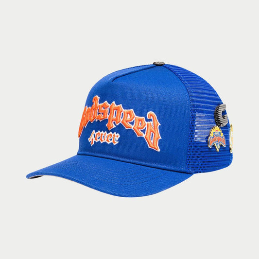 GODSPEED FOREVER TRUCKER HAT ROYAL BLUE