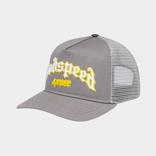GODSPEED FOREVER TRUCKER HAT GREY/YELLOW