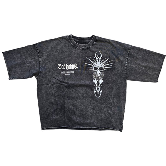 ROKU ENZYME BAD HABITS FLEECE SHORT SET BLACK