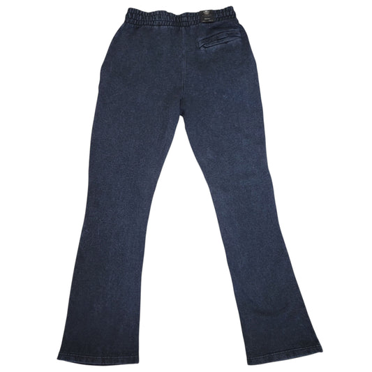M SOCIETY MENS FLEECE STACKED PANTS BLUE ACID MS-24720