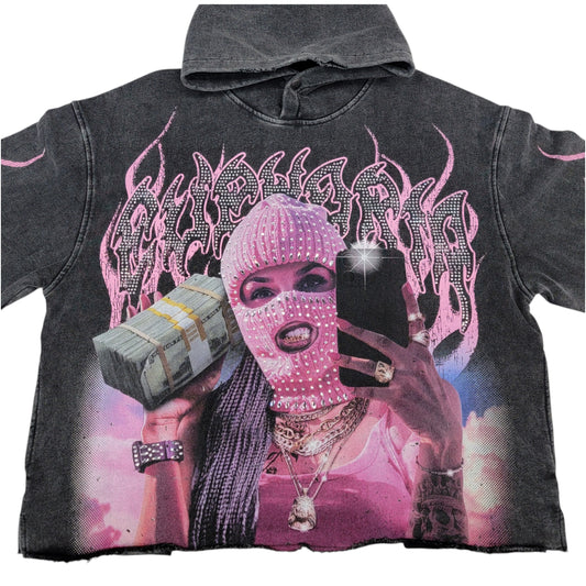 TAKER IN THE CLOUDS MEN'S CROPPED HOODIE T5261