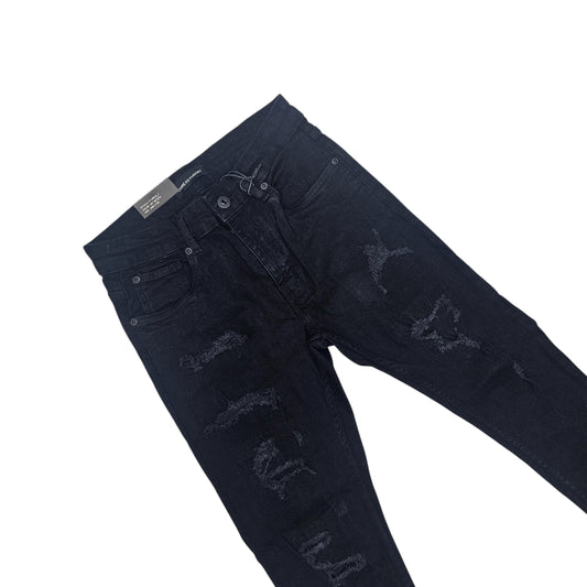 THREAD THEORY MEN'S JET BLACK JEANS TT-50118