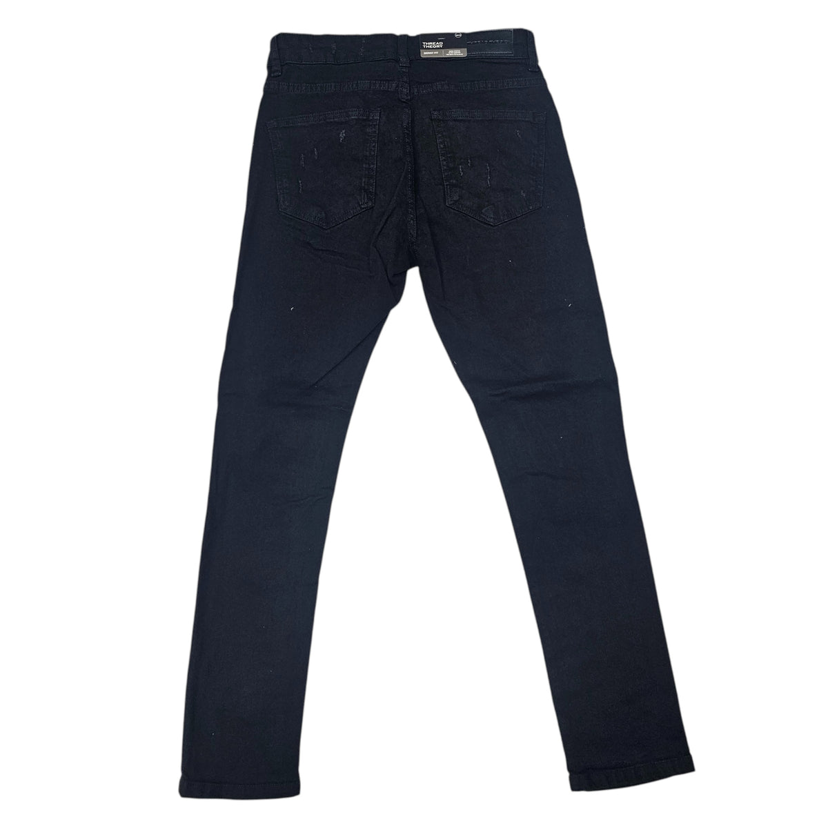 THREAD THEORY MEN'S JET BLACK JEANS TT-50118