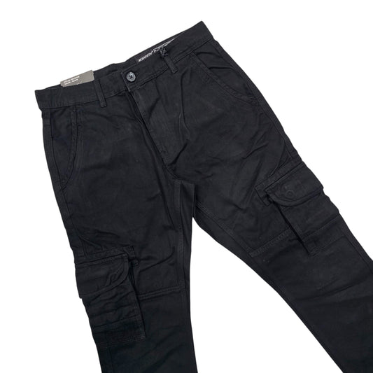 M SOCIETY MEN'S CARGO PANTS BLACK MS-80448