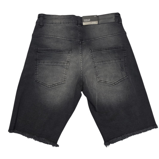 THREAD THEORY MEN'S DENIM SHORTS ASH BLACK TT-26572