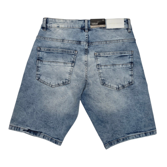 THREAD THEORY MEN'S DENIM SHORTS LT BLUE TT-26570