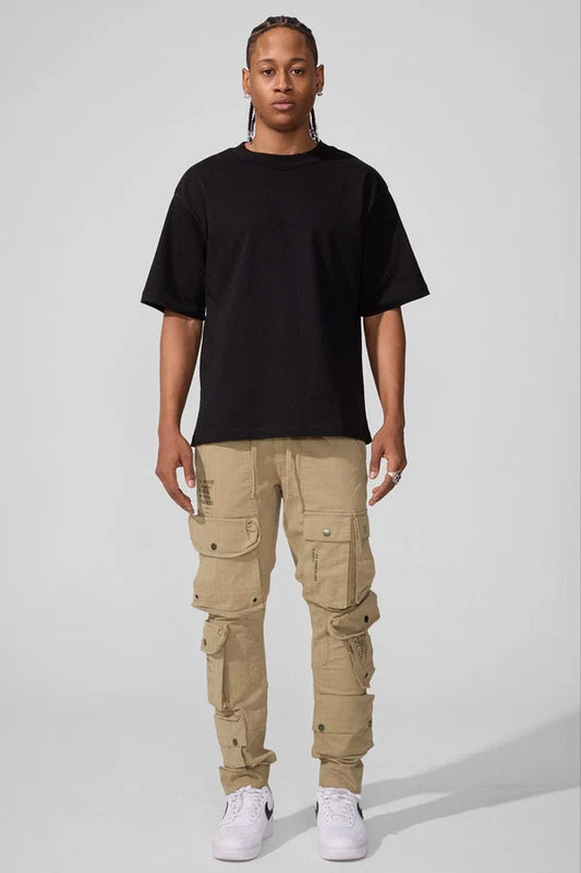 Slim Taper Fit - Defcon Cargo Pants (KHAKI) 5683M