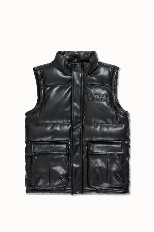 SEE YOU IN PARADISE PUFFY PU VEST 9382V