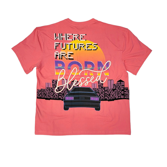 Rebel Back To The Grind Oversize T-shirt Coral