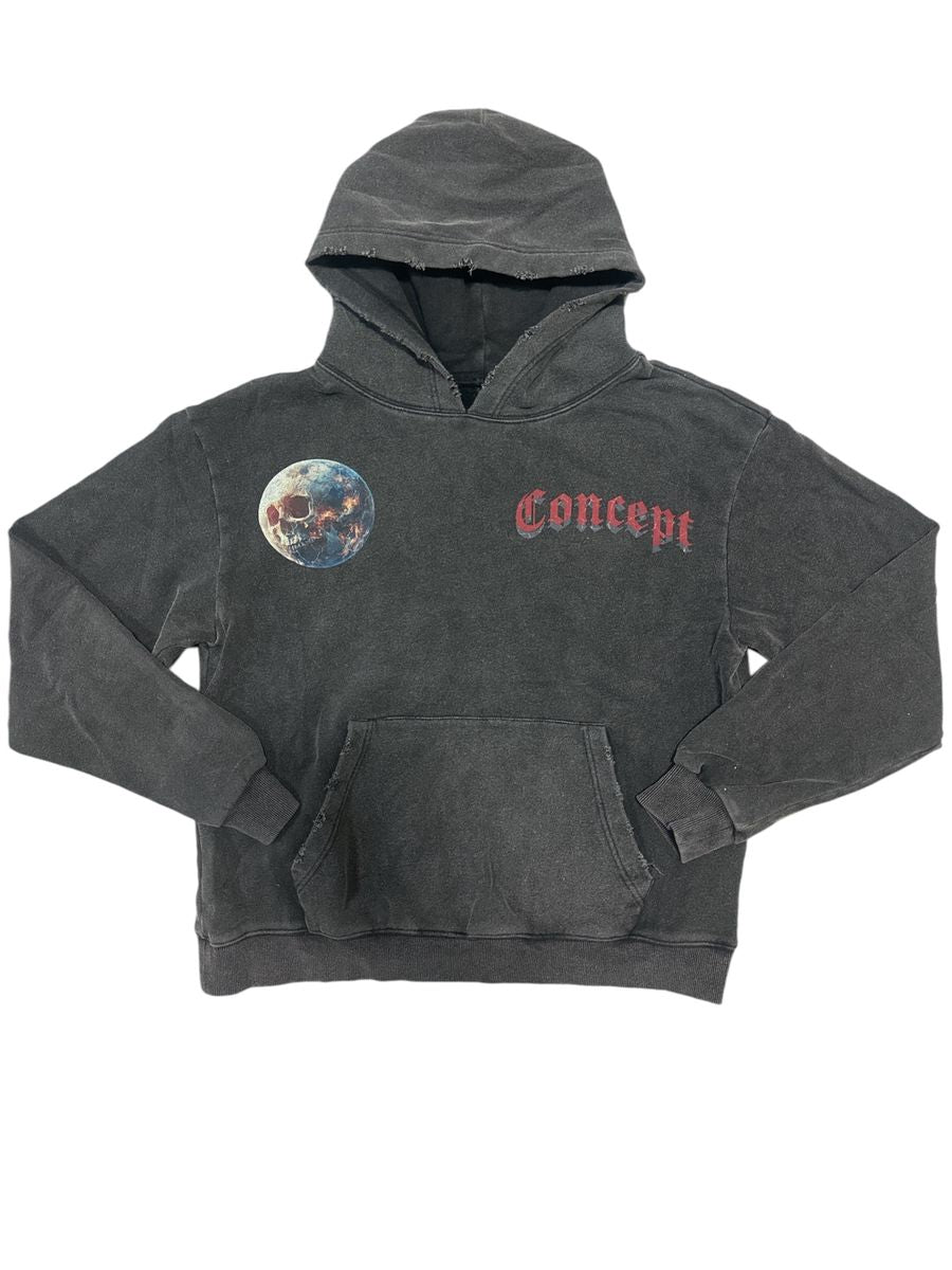 CONCEPT MEN'S ASTRONAUT HOODIE BLACK WASH