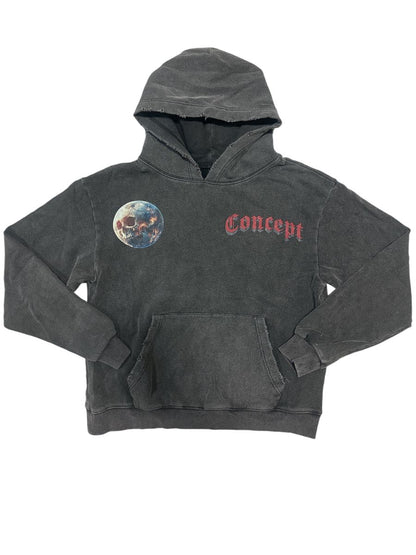 CONCEPT MEN'S ASTRONAUT HOODIE BLACK WASH