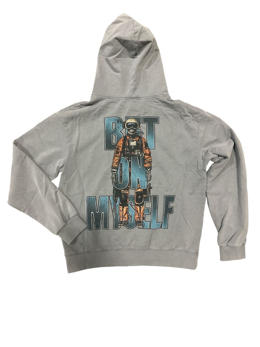 CONCEPT MEN'S ''SKIER'' GREY WASH HOODIE