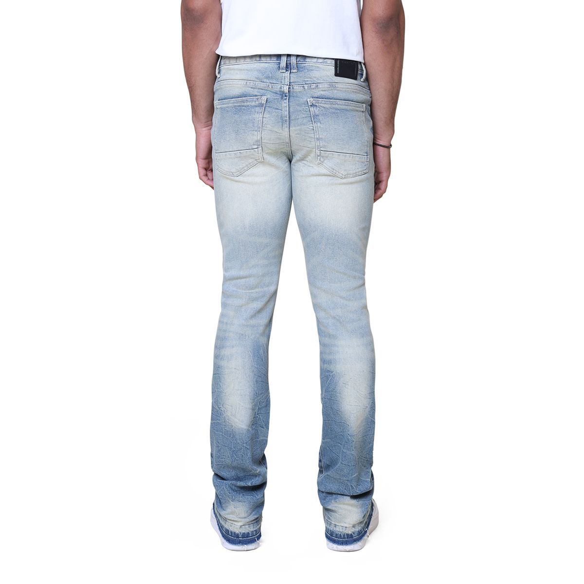 SMOKE RISE STAR RHINESTONE STACKED JEANS 25630
