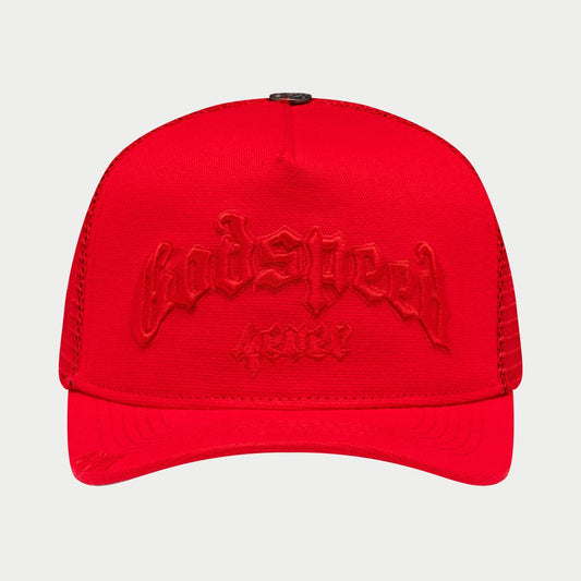 GODSPEED FOREVER TRUCKER HAT RED