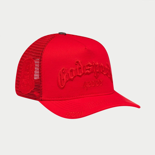 GODSPEED FOREVER TRUCKER HAT RED
