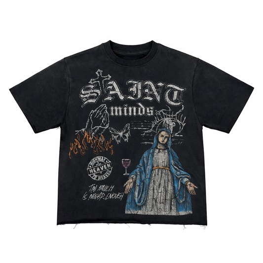 REBEL MINDS SAINT SHORT SET BLACK