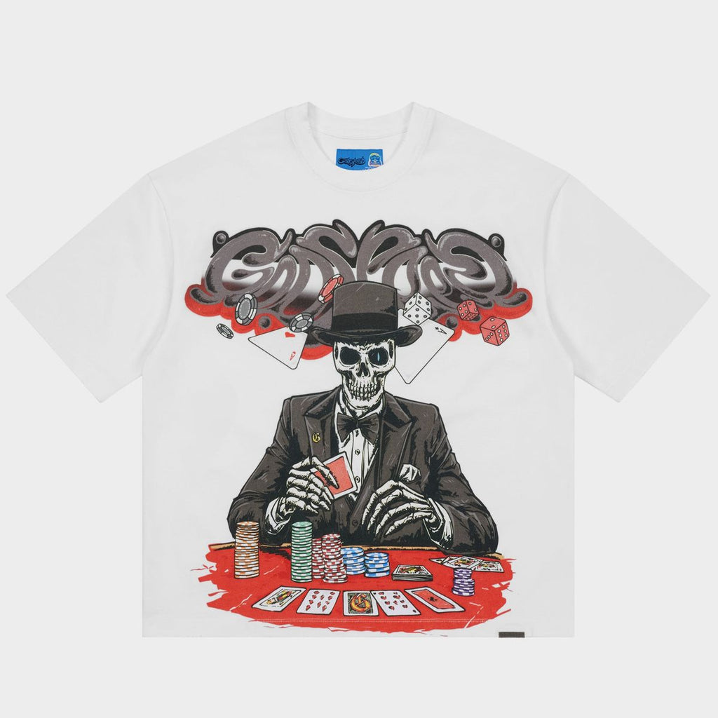 GODSPEED MEN'S HIGH STAKES T-SHIRT NG WHITE – ROS 3 CLOTHING CO.