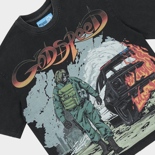 GODSPEED MEN'S KHAOS T-SHIRT NG BLACK
