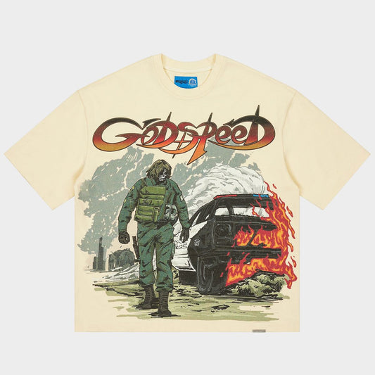 GODSPEED MEN'S HIGH STAKES T-SHIRT NG BONE