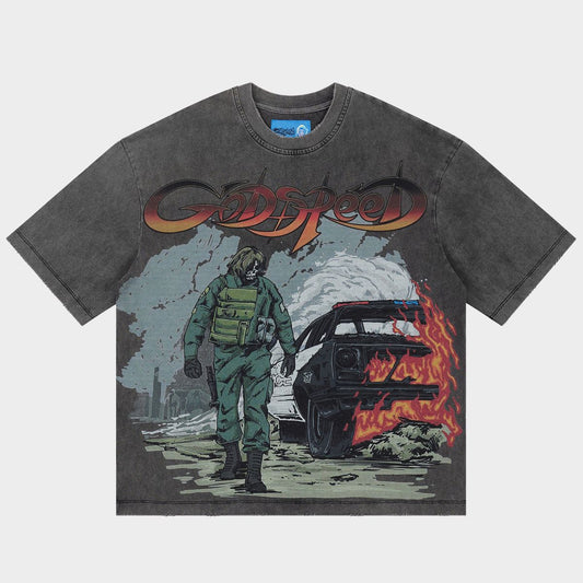 GODSPEED MEN'S KHAOS T-SHIRT NG GREY