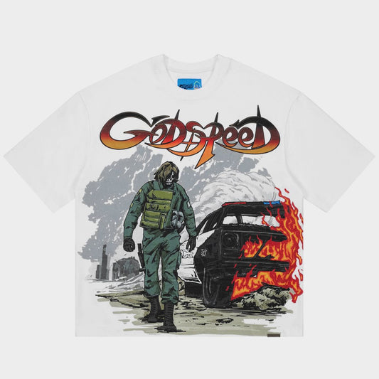 GODSPEED MEN'S KHAOS T-SHIRT NG WHITE