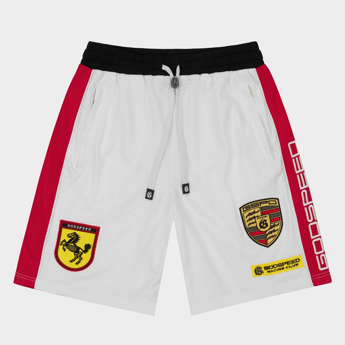GOODSPEED MEN'S GRC M.O SHORTS WHITE/BLK/RED