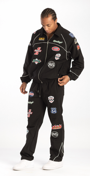 KINDRED MEN’S PATCHED STREET TRACKSUIT BLACK