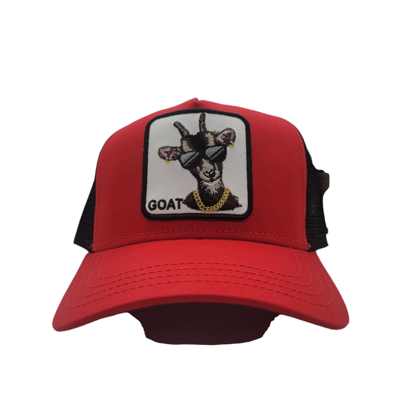 GOAT TRUCKER HAT RED