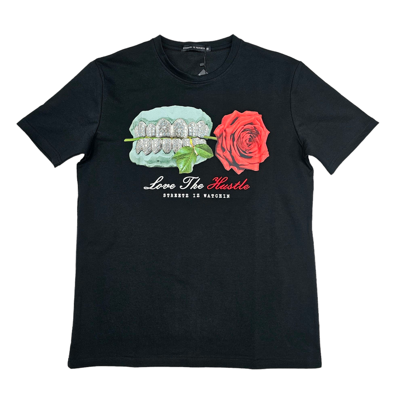 SIW Hustle Rose T-Shirt Black