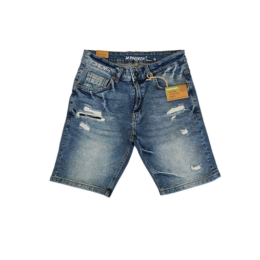 M. Society Stretchy Demin Shorts Vintage 24552