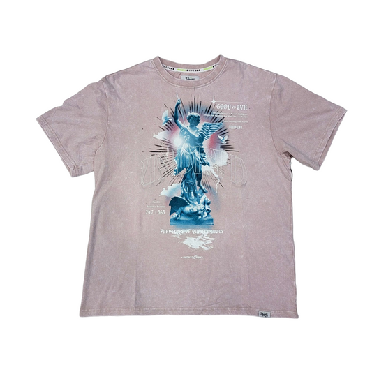 Highly Undrtd Good VS Evil T-Shirt Vintage Wash US4114W