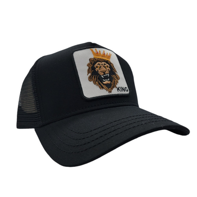 KBETHOS LION KING TRUCKER HAT BLACK