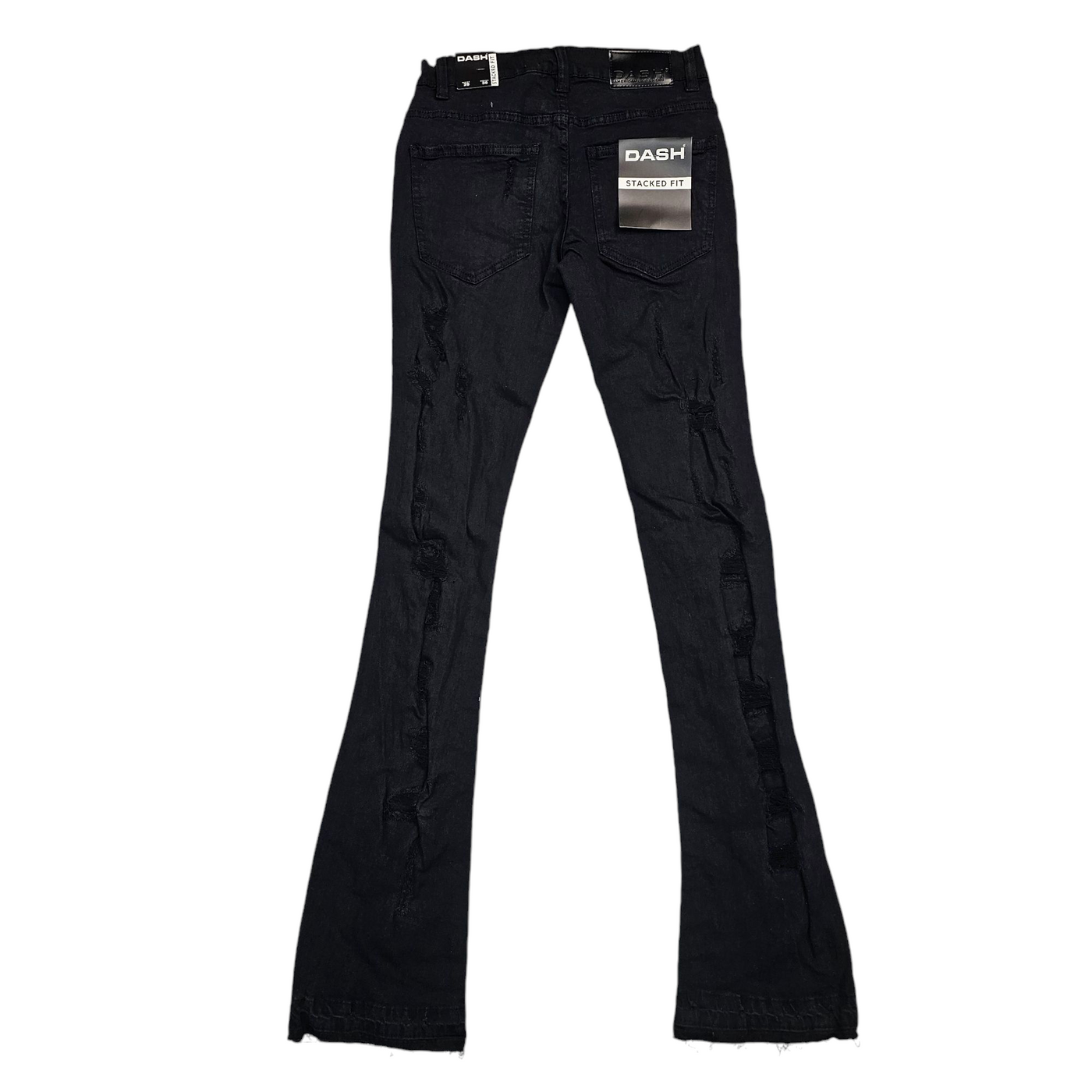 DASH STACKED DENIM JEANS JET BLACK AD2014