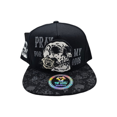 TOP LEVEL SKULL SNAPBACK HAT