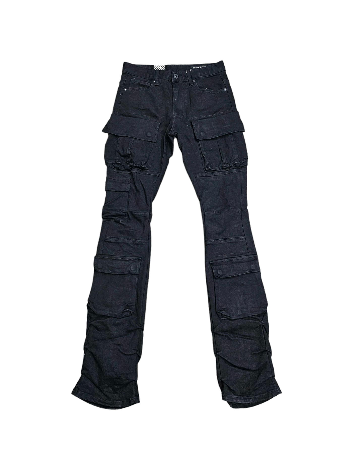 Smoke Rise Utility Multi Cargo Stacked Jeans JP24143