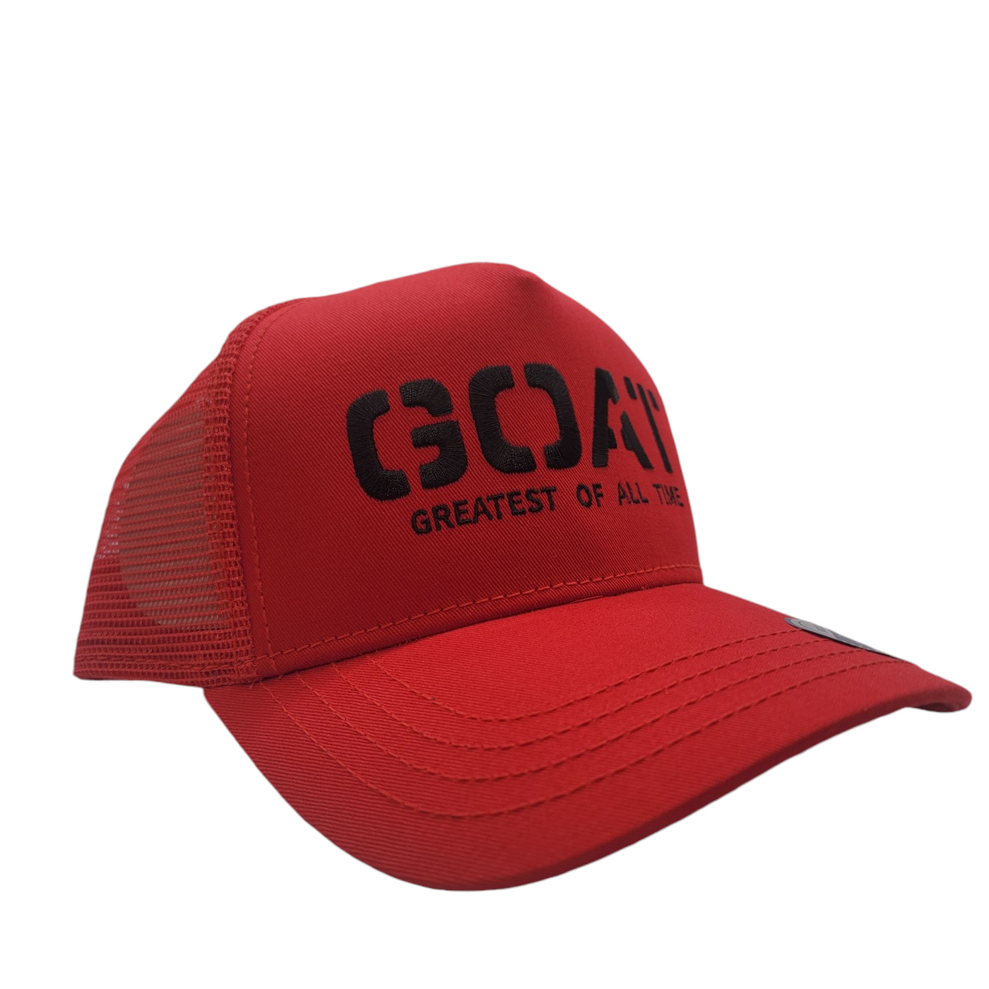 KBETHOS GOAT GREATES OF ALL TIME TRUCKER HAT RED