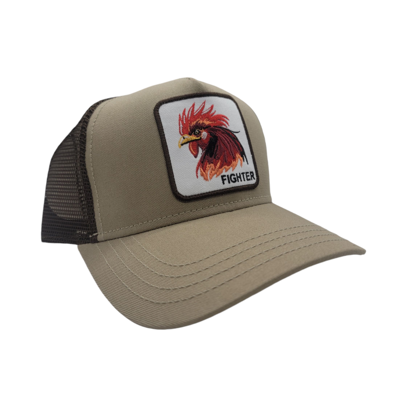 KBETHOS FIGHTER TRUCKER HAT BROWN