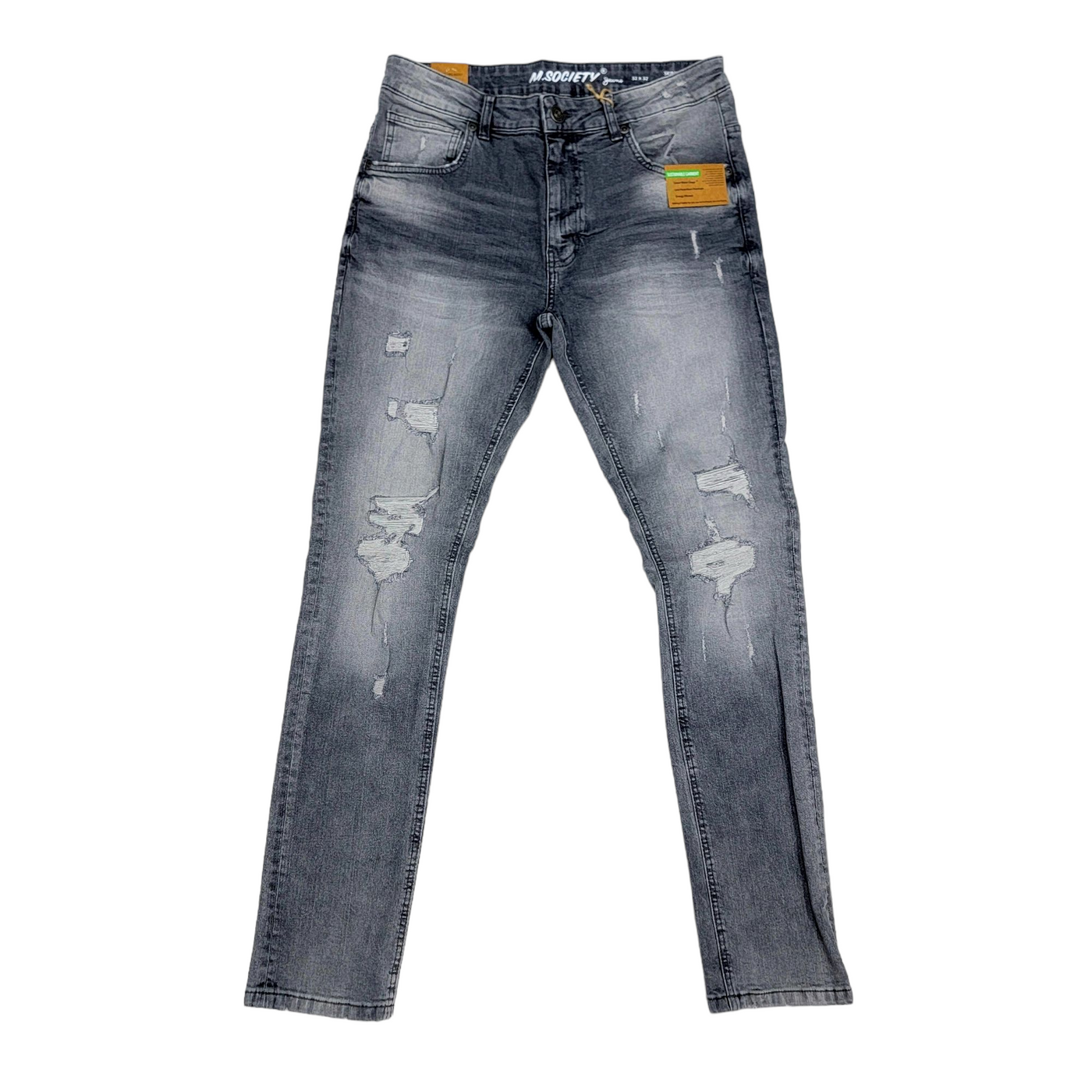 M. Society Sustainable Stretched Denim Gray 80267
