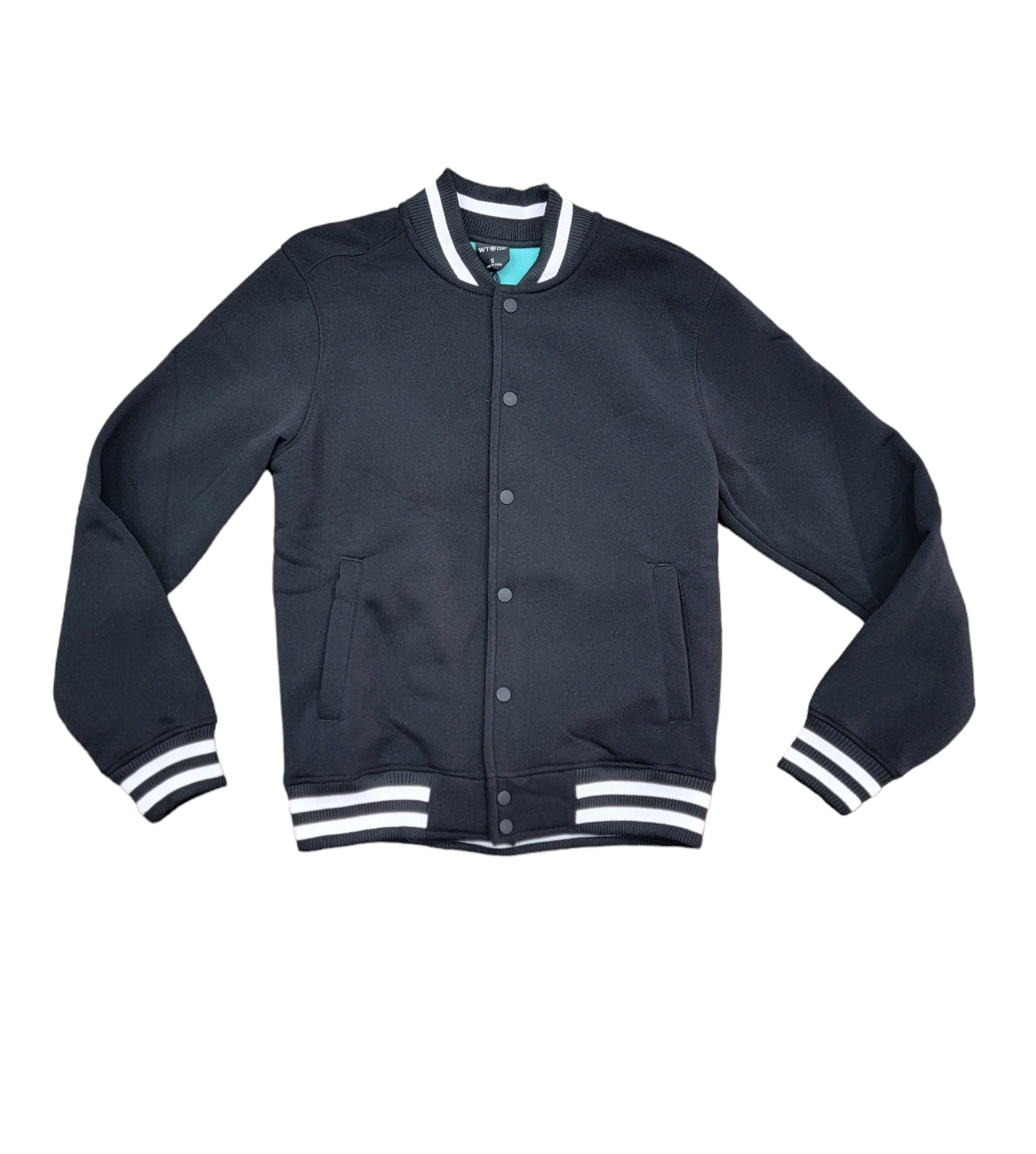WT02 Fleece Varsity Jacket Black