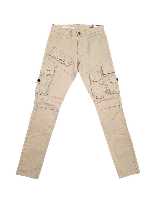 Copper Rivet Ripstop Cargo Pants Khaki