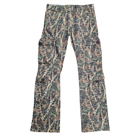 M SOCIETY STRETCHY TWILL CARGO PANTS STACKED REAL TREE 80367