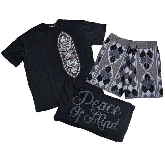 REBEL PEACE OF MIND SWEATER SHORT SET