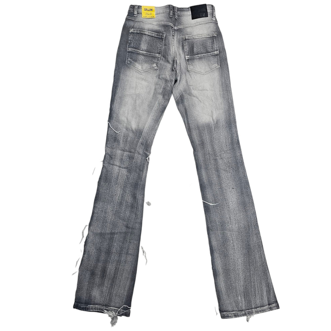 SPARK STRETCH FLARE JEANS GREY S3016 – ROS 3 CLOTHING CO.