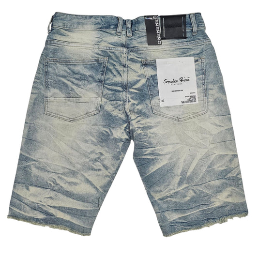RISE ESSENTIAL DENIM SHORTS JS24109 SEVILLE BLUE