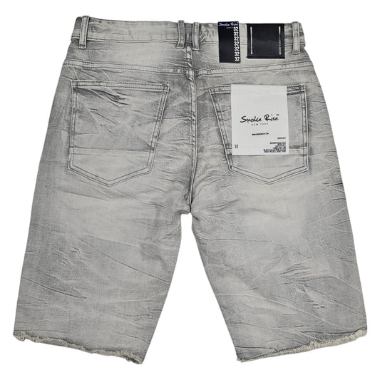 RISE ESSENTIAL DENIM SHORTS JS24109 GREY