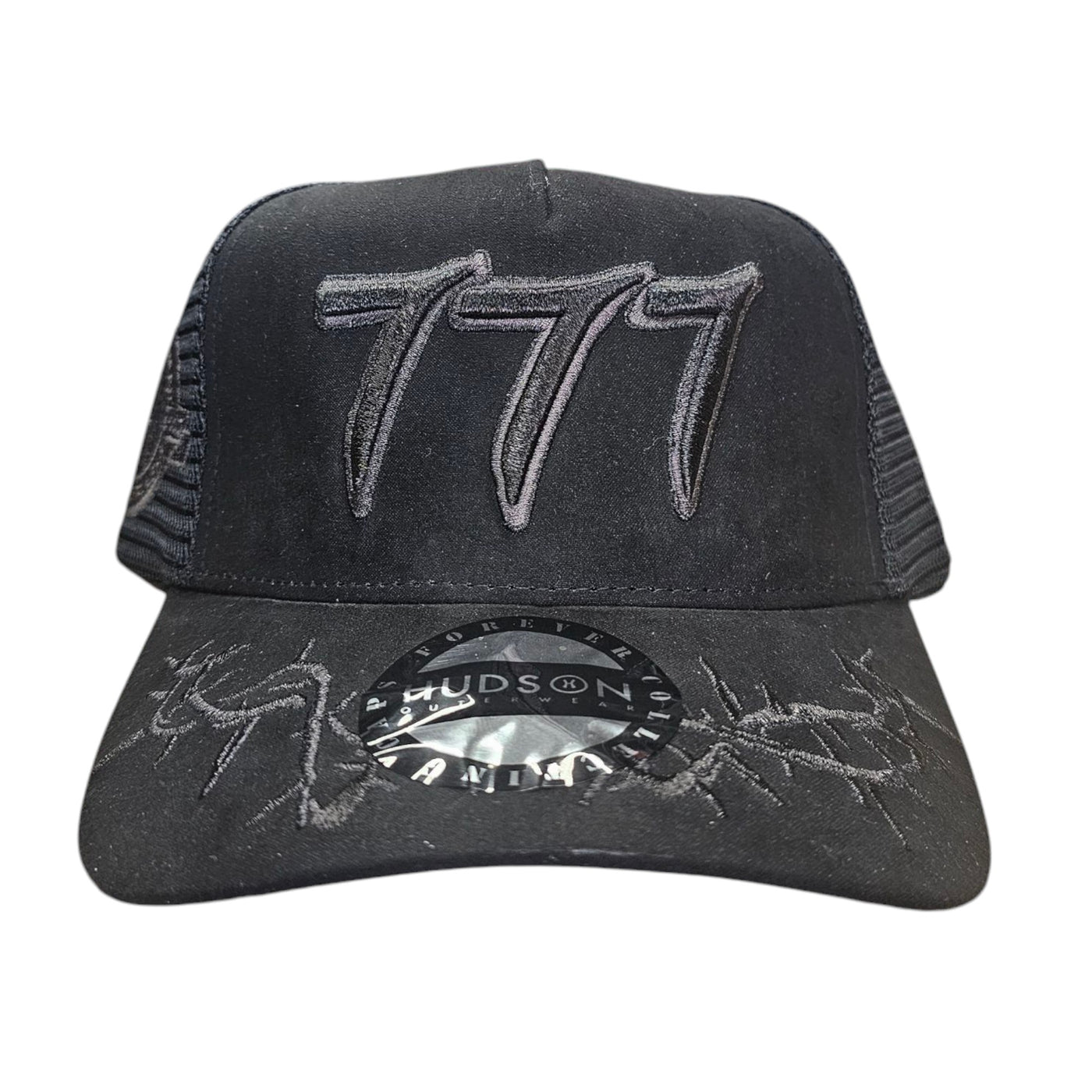 HUDSON SUEDE TRUCKER HAT BLACK