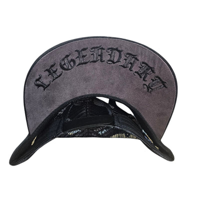 HUDSON SUEDE TRUCKER HAT BLACK