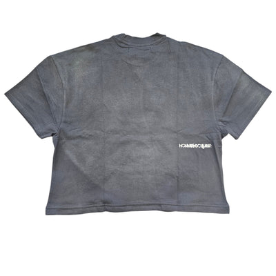 HUDSON MEN'S DREAM STATE OVERSIZED CROPPED T-SHIRT GREY 320GSM