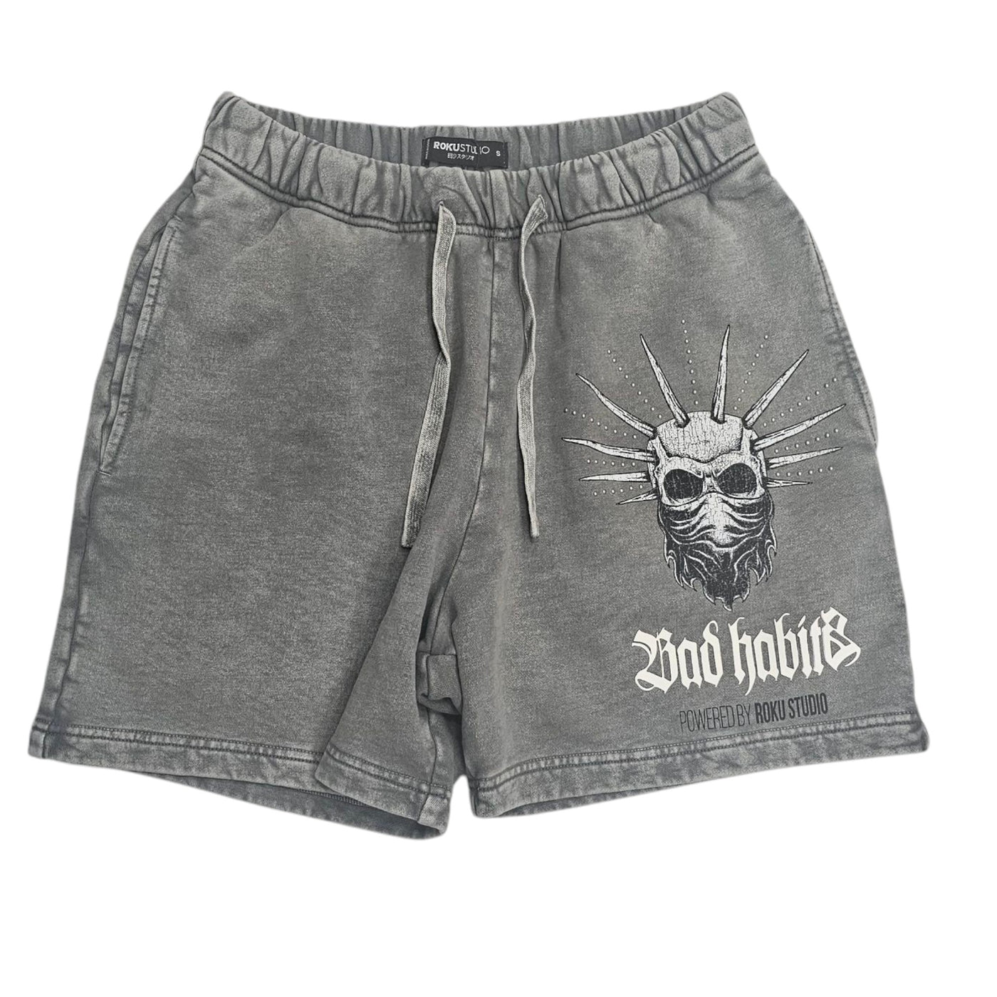 ROKU ENZYME BAD HABITS FLEECE SHORT SET