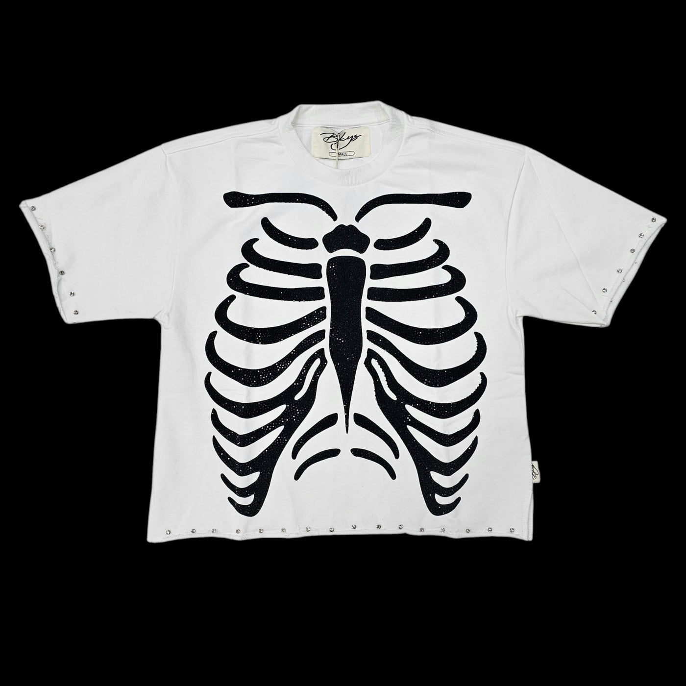BKYS HURT CROPPED T-SHIRT WHITE